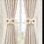 Bohemian Flower Curtain Tiebacks, White or Beige — WIMU Kitchen Nairobi
