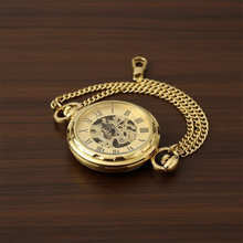Mechanical Skeleton Stainless Steel Pocket Watch with Chain, Roman Numeral Dial — WIMU Kitchen Nairobi — Kenya · WIMU Kitchen