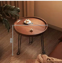 Mid-century Metal And Wood Side Table 50 × 50 × 46 cm — WIMU Kitchen Nairobi — Kenya · WIMU Kitchen
