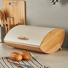 Bamboo Bread Bin with Metal Cover 35 x 25 x 15.5cm — view 4 — Kenya · WIMU Kitchen