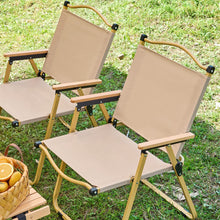 Folding Camping Chair with Wooden Armrests — WIMU Kitchen Nairobi — Kenya · WIMU Kitchen