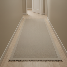 Fuwwa Greige Dotted Border Runner, 3m or 4m — view 2 — Kenya · WIMU Kitchen