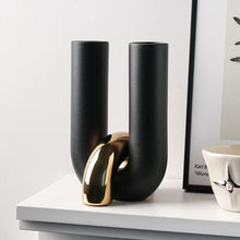 Noir Curve Ceramic Vase - Matte Black Sculptural Accent — WIMU Kitchen Nairobi — Kenya · WIMU Kitchen