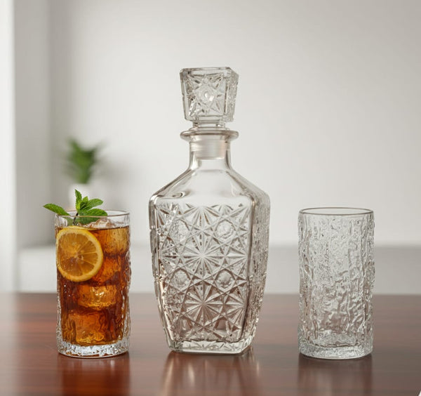 Square Glass Decanter Set — Kenya · WIMU Kitchen Nairobi