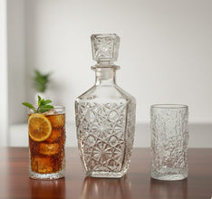 Square Glass Decanter Set — Kenya · WIMU Kitchen