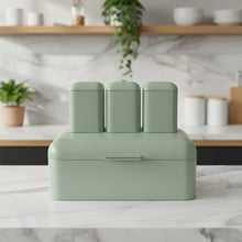 Bread Bin with 3 Piece Canister Set, Alloy — view 3 — Kenya · WIMU Kitchen