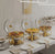 5L Round Stainless Steel Chafing Dish with Glass Lid, Two Food Pans and Gold Detailing — WIMU Kitchen Nairobi