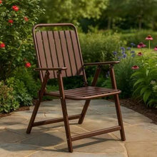 FC110 Metal Folding Chair with Armrests and Slat Design — view 2 — Kenya · WIMU Kitchen