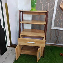3-Tier Two-Tone Wooden Display Cabinet with Drawer & 2 Doors — WIMU Kitchen Nairobi — Kenya · WIMU Kitchen