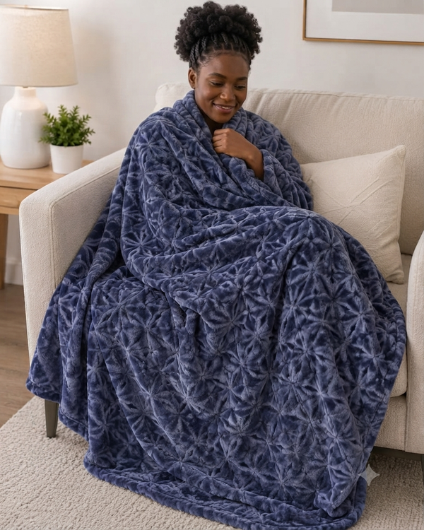 Textured Fleece Blanket – Soft Plush 200×230cm Throw (6 Colours) — WIMU Kitchen Nairobi — Kenya · WIMU Kitchen Nairobi