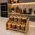 8 Piece Kitchen Spice Rack Set, 300ml Jars with Bamboo Stand — WIMU Kitchen Nairobi