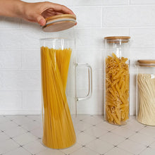 High Borosilicate Glass Storage Jar with Bamboo Lid & Handle — WIMU Kitchen Nairobi — Kenya · WIMU Kitchen
