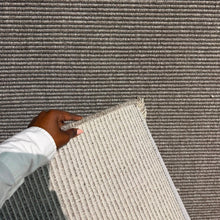 Fuwwa Solid Taupe Corded Rib Rug, 80x150 to 200x290 — view 4 — Kenya · WIMU Kitchen