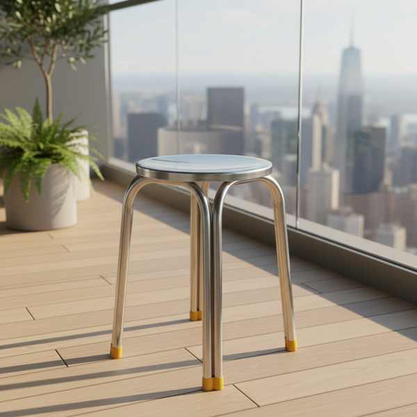 Stainless Steel Stool — Kenya · WIMU Kitchen Nairobi