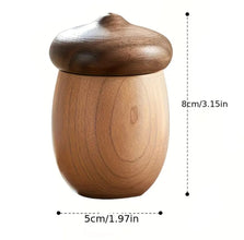 Walnut Cotton Swab & Toothpick Holder - Nairobi — view 3 — Kenya · WIMU Kitchen