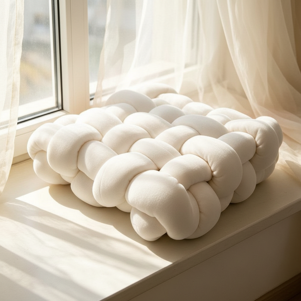 Scandinavian Woven Plush Cushion Pillow – Square Decorative Cushion — WIMU Kitchen Nairobi — Kenya · WIMU Kitchen Nairobi