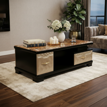 FCT1277 Marble Pattern Coffee Table with Drawers — view 3 — Kenya · WIMU Kitchen