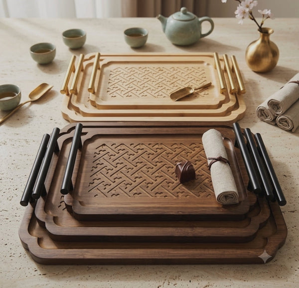 3-Piece Nested Bamboo Serving Trays with Handles — WIMU Kitchen Nairobi — Kenya · WIMU Kitchen Nairobi