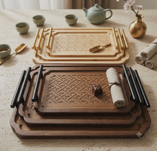3-Piece Nested Bamboo Serving Trays with Handles — WIMU Kitchen Nairobi — Kenya · WIMU Kitchen
