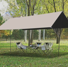 Outdoor Tarp Shelter with Poles & Stakes, 3x3m-4.5m — view 4 — Kenya · WIMU Kitchen