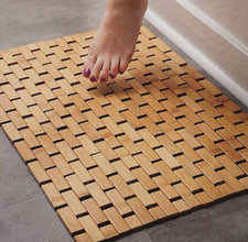 Bamboo Bathroom Shower Step Mat 60 x 90cm with Slatted Drainage — WIMU Kitchen Nairobi — Kenya · WIMU Kitchen