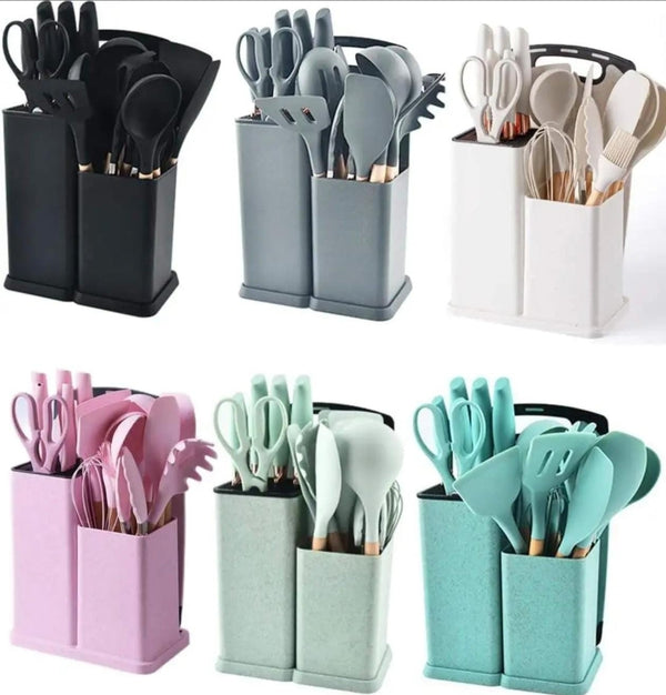 19-Piece Silicone Kitchen Utensil Set — Kenya · WIMU Kitchen Nairobi