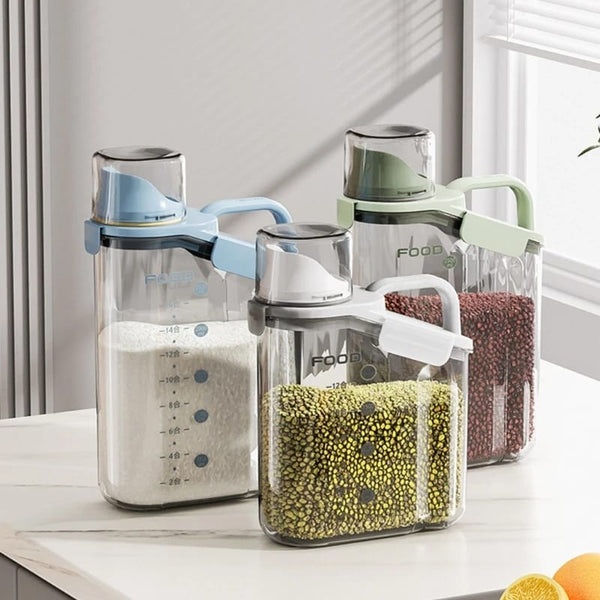 Transparent Cereal Storage Box — WIMU Kitchen Nairobi — Kenya · WIMU Kitchen Nairobi