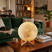 3D Moon Lamp Lunar Night Light with Wooden Stand — Kenya · WIMU Kitchen