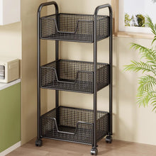 3 Layer Rotating Mesh Storage Trolley on Wheels — view 2 — Kenya · WIMU Kitchen