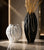 Sculptural Vase Set of 2 - Black and White Vases with Gold Vein Detailing — WIMU Kitchen Nairobi