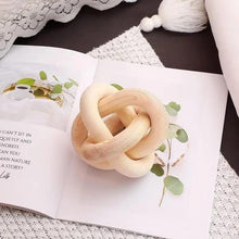 Interlocking Wooden Knot Sculpture - Natural Pine Wood Decor Ornament for Shelves & Tables — WIMU Kitchen Nairobi — Kenya · WIMU Kitchen