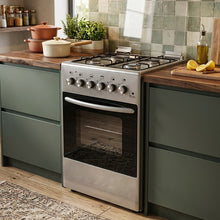 TLAC 50x50 Free Standing Cooker Inox with 3 Gas and 1 Electric Burner TLHA0095 — Kenya · WIMU Kitchen