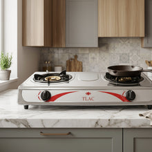 Table Top 2 Burner Gas Stove with Auto Ignition Stainless Steel TLHA0082 — Kenya · WIMU Kitchen