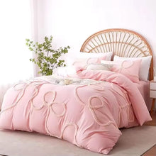 Bowknot Tufted Duvet Cover Set, Cotton Microfibre — view 4 — Kenya · WIMU Kitchen