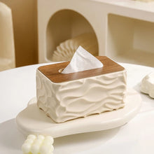 Wave Texture Tissue Box / Serviette Holder — Kenya · WIMU Kitchen