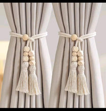 2pcs Nordic Curtain Straps with Wooden Beads & Tassels — WIMU Kitchen Nairobi — Kenya · WIMU Kitchen