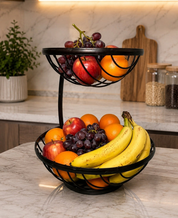 Let Fruit Breathe Fresh: 2-Tier Metal Fruit Basket — Kenya · WIMU Kitchen Nairobi