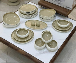 27-Piece Ceramic Dinner Set – Minimalist Coordinated Dinnerware (3 Designs) — WIMU Kitchen Nairobi — Kenya · WIMU Kitchen