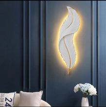 Feather Wall Art with Back Lights — Kenya · WIMU Kitchen
