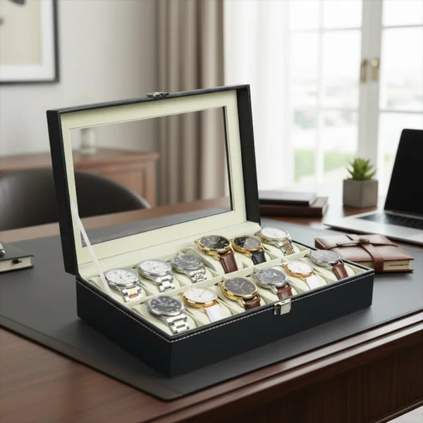 12 Slot Briefcase Style Watch Organiser Case — WIMU Kitchen Nairobi — Kenya · WIMU Kitchen Nairobi