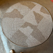 Oria Round Abstract Patchwork Rug 160cm / 200cm — view 3 — Kenya · WIMU Kitchen