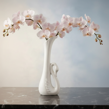 White Ceramic Swan Vase, 19cm — WIMU Kitchen Nairobi — Kenya · WIMU Kitchen