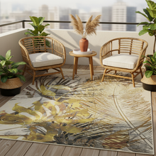 Isla Tropical Palm Leaf Rug 160x230 / 200x290cm — view 2 — Kenya · WIMU Kitchen