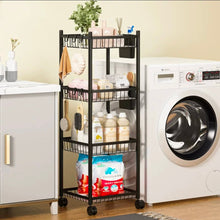 4-Tier Rolling Storage Trolley in Black or White — WIMU Kitchen Nairobi — Kenya · WIMU Kitchen