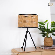 Rattan Tripod Table Lamp – 30 × 52 cm — WIMU Kitchen Nairobi — Kenya · WIMU Kitchen