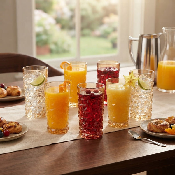 Crystal Gold Long Drinking Glass, 360ml — WIMU Kitchen Nairobi — Kenya · WIMU Kitchen Nairobi
