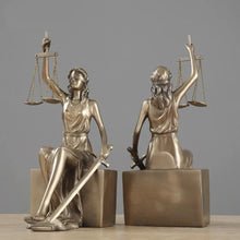 Lady Justice Bronze Bookend Statues, Pair — view 3 — Kenya · WIMU Kitchen