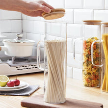 High Borosilicate Glass Storage Jar with Bamboo Lid & Handle — WIMU Kitchen Nairobi — Kenya · WIMU Kitchen