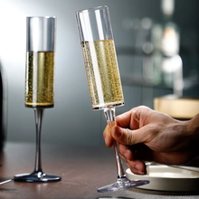 Crystal Champagne Flutes (view 2) — Kenya · WIMU Kitchen