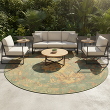 Isla Round Batik Abstract Rug 160cm / 200cm - Nairobi — view 2 — Kenya · WIMU Kitchen